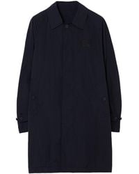 Burberry - Single-Breasted Long Sleeved Coat - Lyst