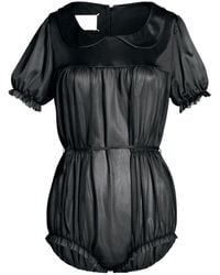 Maison Margiela - Four-Stitch Short-Sleeved Ruched Bodysuit - Lyst