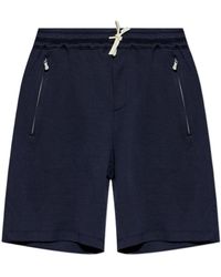 Eleventy - Drawstring Zip-Pocket Shorts - Lyst