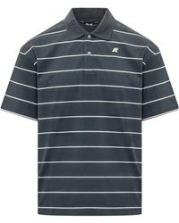 K-Way - Valar Slim Fit Striped Polo Shirt - Lyst