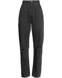 MM6 by Maison Margiela - Tie-Dye Ripped Straight-Leg Jeans - Lyst