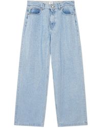 CASABLANCA - Crystal-Embellished Jeans - Lyst