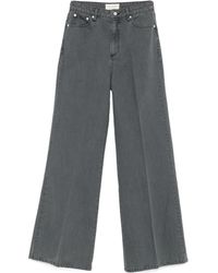 Officine Generale - Romy Faded Wide-Leg Jeans - Lyst