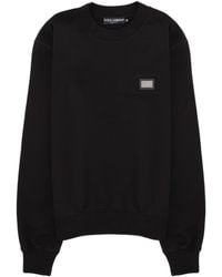 Dolce & Gabbana - Logo Patch Sweatshirt - Lyst