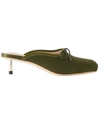 Simone Rocha - Bow-Detailed Satin Pumps - Lyst