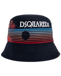 DSquared² - Logo Embroidered Bucket Hat - Lyst
