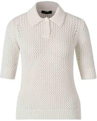 Fabiana Filippi - Short-Sleeved Knitted Polo Shirt - Lyst