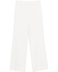 P.A.R.O.S.H. - High-Waisted Wide-Leg Trousers With Tailored Fit - Lyst