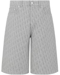 Dior - Oblique Bermuda Shorts - Lyst