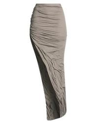Rick Owens - Maxi Skirt Cotton - Lyst