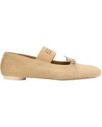 MM6 by Maison Margiela - Anatomic Round-Toe Ballet Flats - Lyst