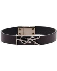 Saint Laurent - Opyum Logo Plaque Bracelet - Lyst
