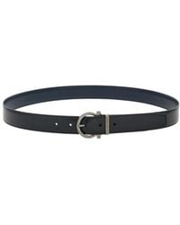 Ferragamo - Gancini Buckled Reversible Belt - Lyst