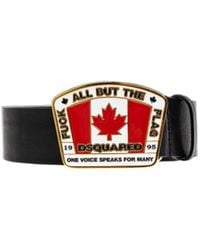 DSquared² - Logo Plaque Buckle Belt - Lyst