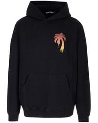 Palm Angels - Palm Tree Printed Hoodie - Lyst