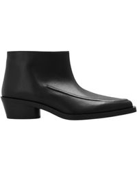 Proenza Schouler - Bronco Leather Ankle Boots - Lyst