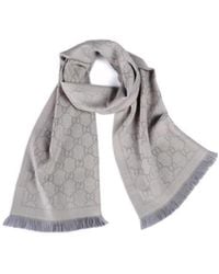 Gucci - Gg Supreme Jacquard Scarf - Lyst