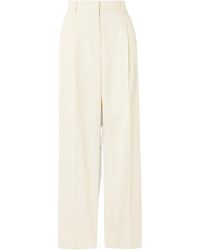 TOTEME - Pleated Wide-Leg Casual Pants - Lyst
