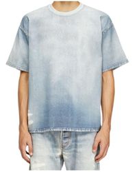 DIESEL - D-Box Jogg Distressed Denim T-Shirt - Lyst