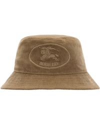 Burberry - Knight Stamp Corduroy Bucket Hat - Lyst