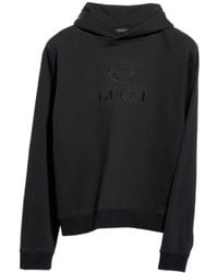 Gucci - Cashmere Jersey Sweatshirt With Embroidery - Lyst