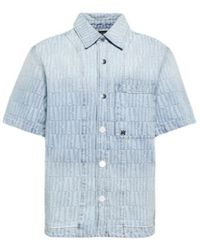 Amiri - Logo Jacquard Denim Shirt - Lyst