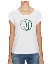 Armani Jeans - Armani Denim Cotton Printed Bat T-Shirt A5H56Ah10 - Lyst