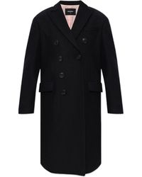 DSquared² - Double-Breasted Virgin Wool Coat - Lyst