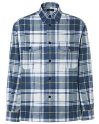 dunhill - Plaid Cashmere Overshirt - Lyst