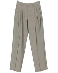 Victoria Beckham - Pleated-Design Trousers - Lyst
