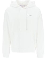 Off-White c/o Virgil Abloh - Logo-Print Drawstring Hoodie - Lyst