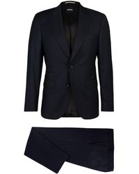 BOSS - Single-Breasted Virgin Wool Suit - Lyst