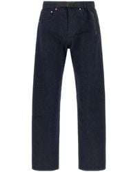 Gramicci - Integrated Belt Japanese Denim Jeans - Lyst