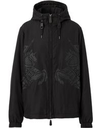 Burberry - Equestrian Knight Printed Jacket - Lyst