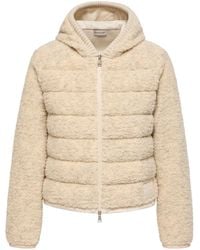 Moncler - Teddy Padded Zip-Up Hoodie - Lyst