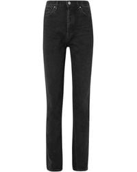 Goldsign - High-Waisted Slim-Leg Jeans - Lyst