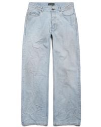 Balenciaga - Distressed Relaxed Fit Jeans - Lyst