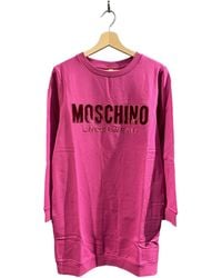 Moschino - Round-Collar Long-Sleeve Hoodie - Lyst