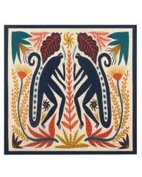 Etro - X Tabby Booth Silk Twill Scarf With Placed Print - Lyst