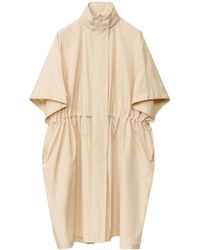 Fabiana Filippi - Tech Taffeta Drawstring Waist Long Cape - Lyst