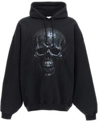 Vetements - Skull Printed Oversized Hoodie - Lyst