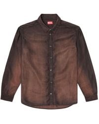 DIESEL - Fluid Coated Denim Shirt - Lyst
