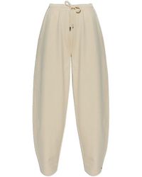 Sportmax - Drawstring Wide-Leg Trousers - Lyst