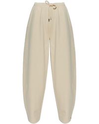Sportmax - Drawstring Wide-Leg Trousers - Lyst