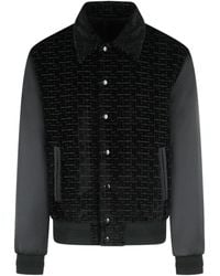 Balmain - Velvet Bomber Jacket - Lyst