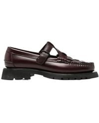 Hereu - Woven Buckle-Fastening Loafers - Lyst