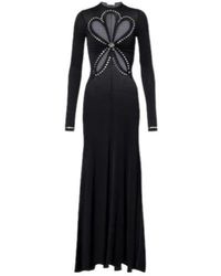 Rabanne - Cutout Embellished Jersey Maxi Dress - Lyst