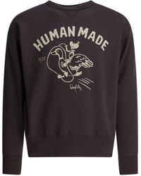 Human Made - Tsuriami Graphic-Print Cotton Sweatshirt - Lyst