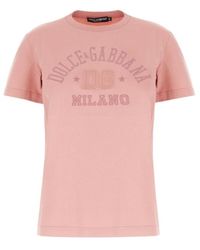 Dolce & Gabbana - T-Shirt With Logo - Lyst