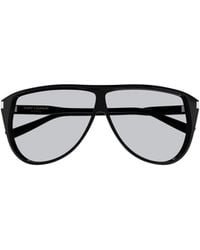 Saint Laurent - Eyewear Gaspar Pilot Frame Sunglasses - Lyst